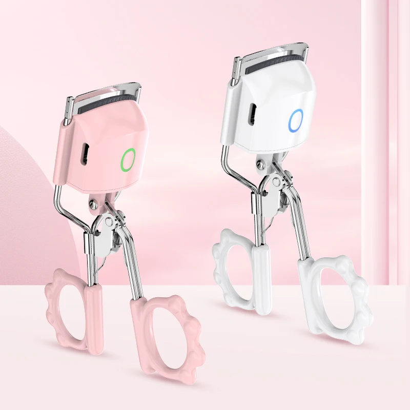 High Quality Portable Lasting Metal Eyelash Curler Metal Long Lasting Eye Beauty Makeup Tools Electric Eyelash Curler