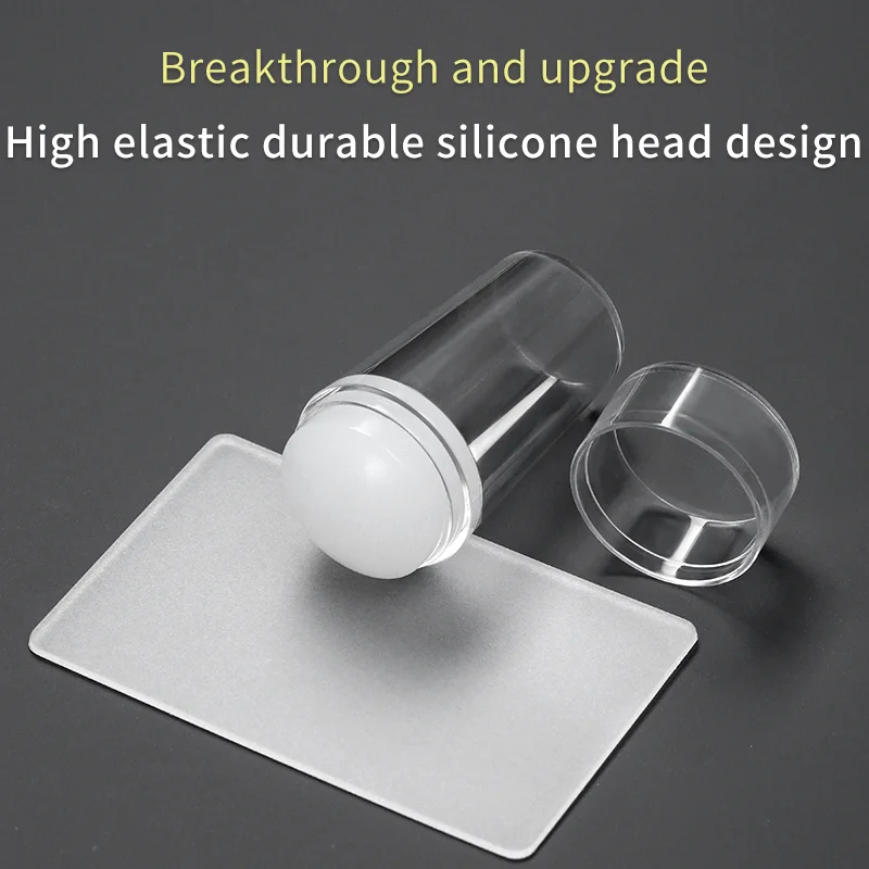 OEM Nail French Stamp Plate Stamping Nail Art French Tip Silicone Color Nail Art Stamping