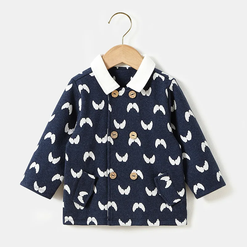 
Hot Selling Korean Style Pretty Jacquard Baby Clothes Girl Coats 