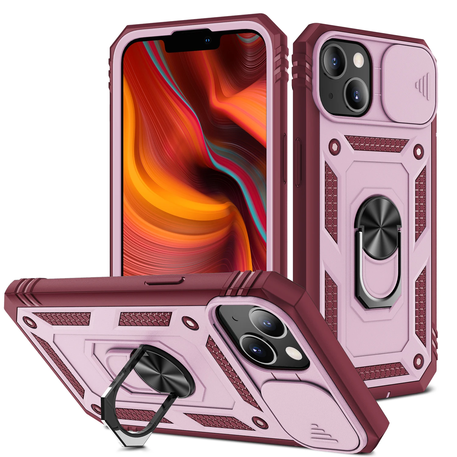 2022 newest best sellers shockproof cell phone case kickstand sublimation phone cases for iphone 13