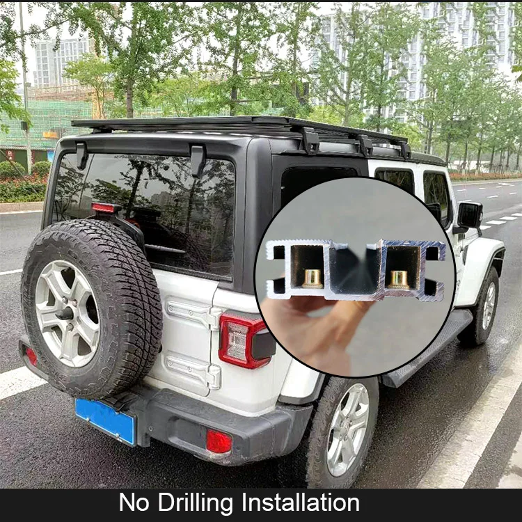 Off-road Vehicle Exterior Accessories Multifunctional Roof Rack Luggage Platform For Jeep Wrangler JL JK BJ40