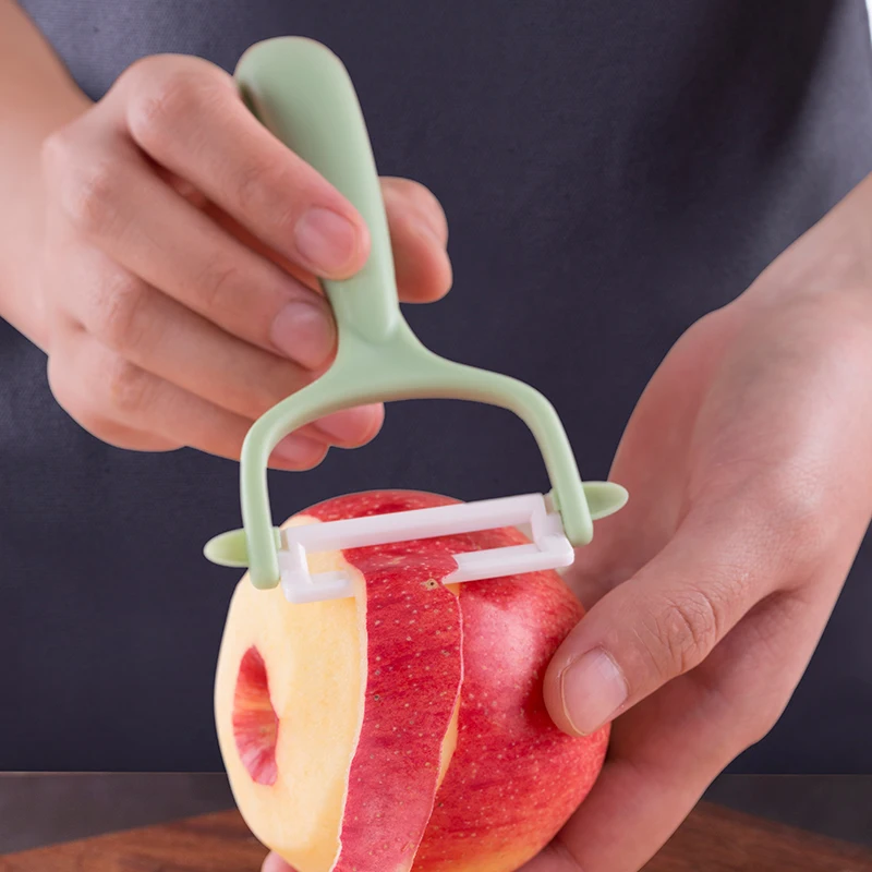 Ceramic Food Cutter 5 inch Kitchen Knives Set Three-piece Baby Food Fruit Knife 4.5 Inch PP Handle With Peeler