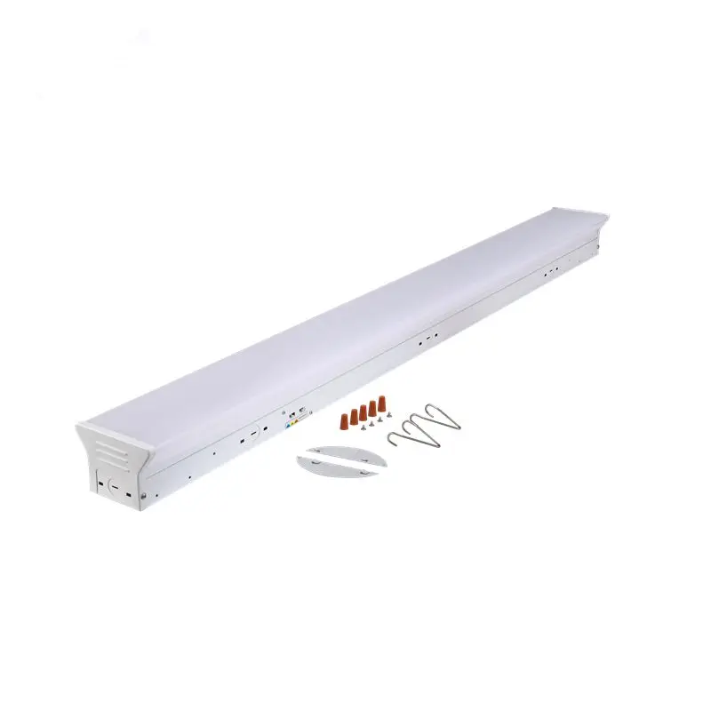 0-10V Dimming 8FT 2.4M 150W Linkable ETL CETL DLC5.1 Premium Emergency Motion Sensor Wide LED Linear Strip Shop Light Fixture