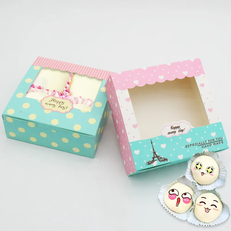 Disposable Tableware Bento Lunch Sandwich Fast Takeaway Packaging Brown Kraft Paper Food Box With Clear Window For Salad