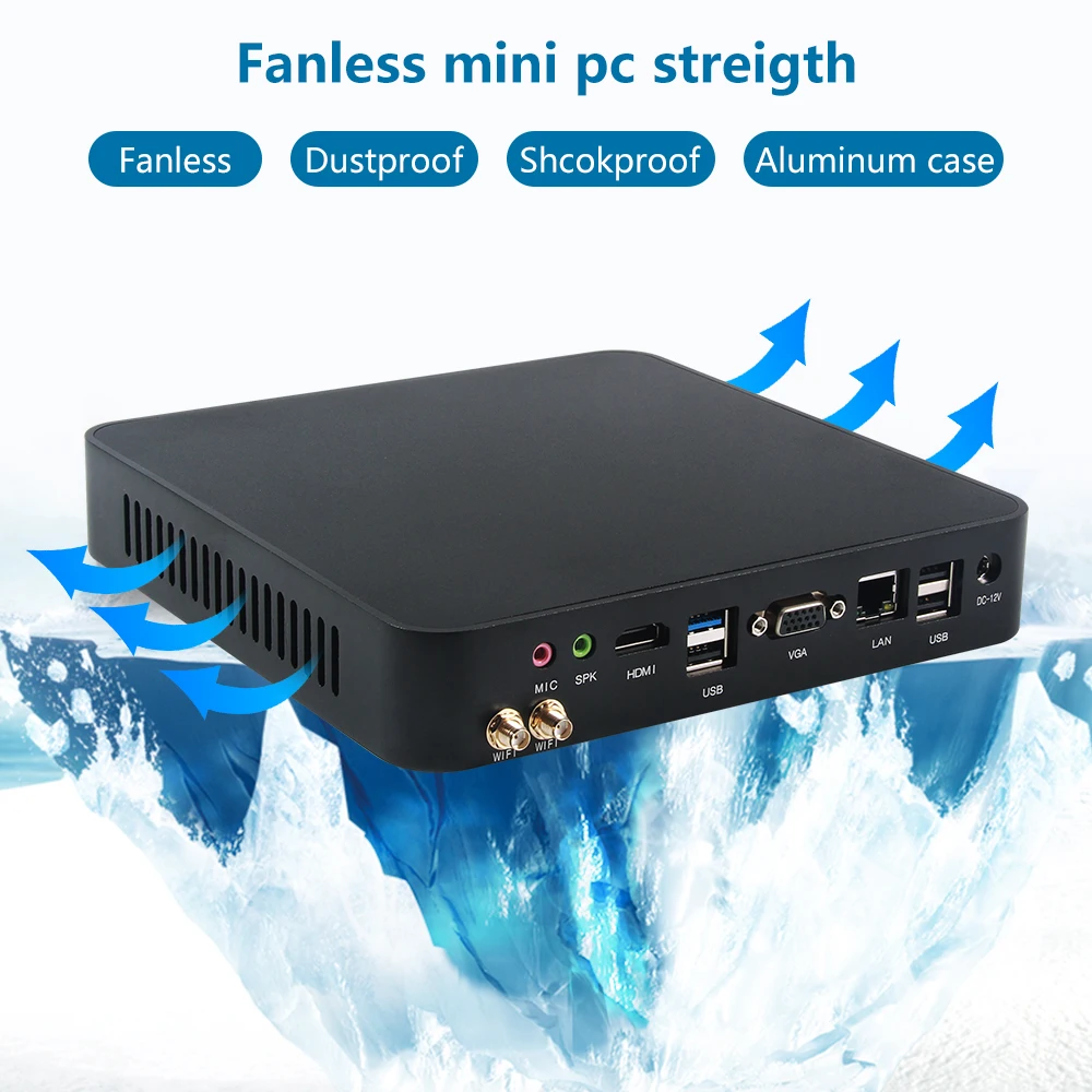 OEM ODM Factory Industrial Mini PC Business Core I3 I5 I7 J4125 N5095 Desktop Barebone Mini PC Computer