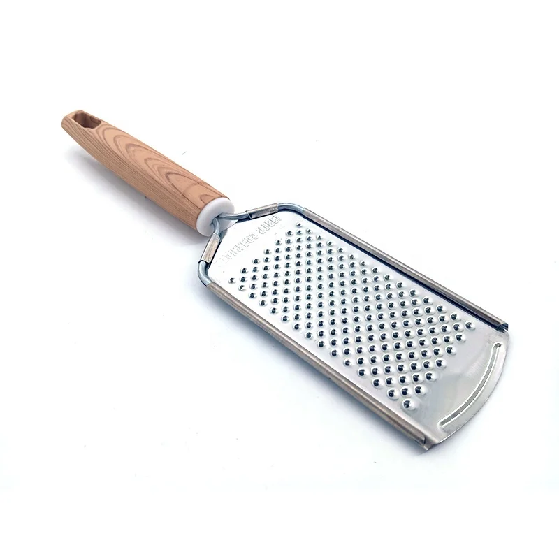 Kitchen gadgets wood handle stainless steel cheese grater vegetable fruit tool