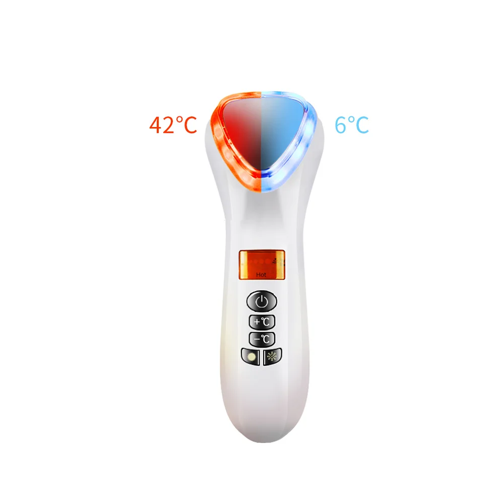 2024 New Arrive LED therapy Hot And Cold Facial Rejuvenation Product Deep Cleaning Skin Care Facial Beauty Device
