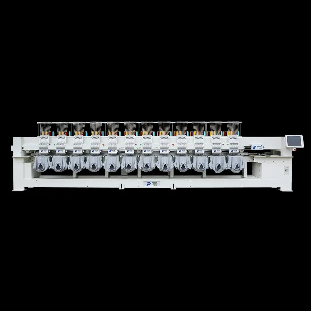 Industrial 12 Heads Computerized Embroidery Machine 12 15 Needles High Speed 12 Heads Computer Embroidery Machine Price