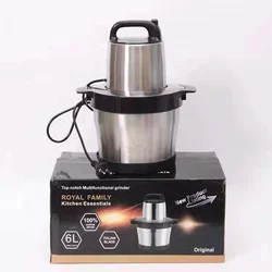 6L 1000W Electric Meat Vegetable Fruit grinder Stainless Steel fufu machine blender for home