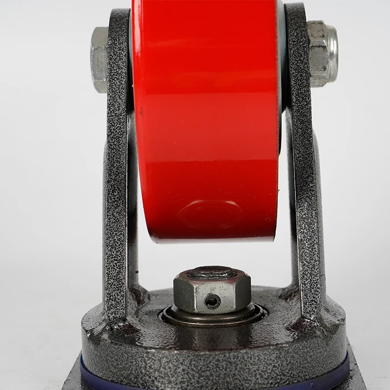 luggage rigid swivel caster wheel pu and cast iron caster wheel heavy duty pu flat free 8 inch caster