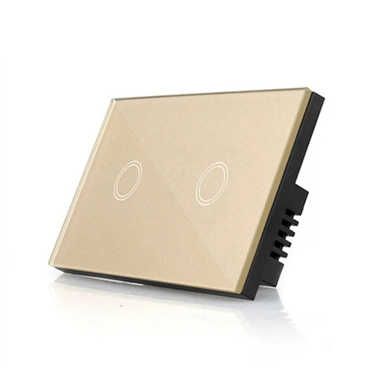 AB-8702 US 2 gang night light voice control Smart Wall Light Switch receiver