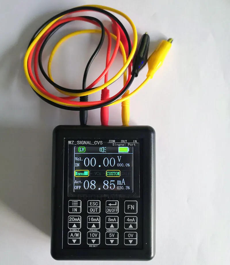 Precision 4-20mA 0-10V Signal Generator Process Controlling Signal Calibrator Constant Current Source 0-20mA Simulator
