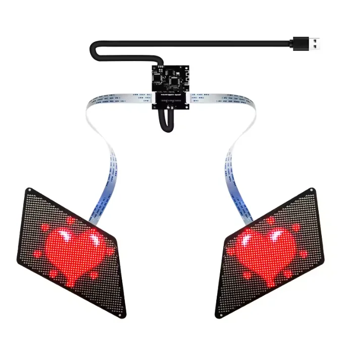 2024 Winking Eyes LED Panel Display LED Demon Eye Led Screen Blinking Screen APP Programmable LED Eye Display for Car LED Screen