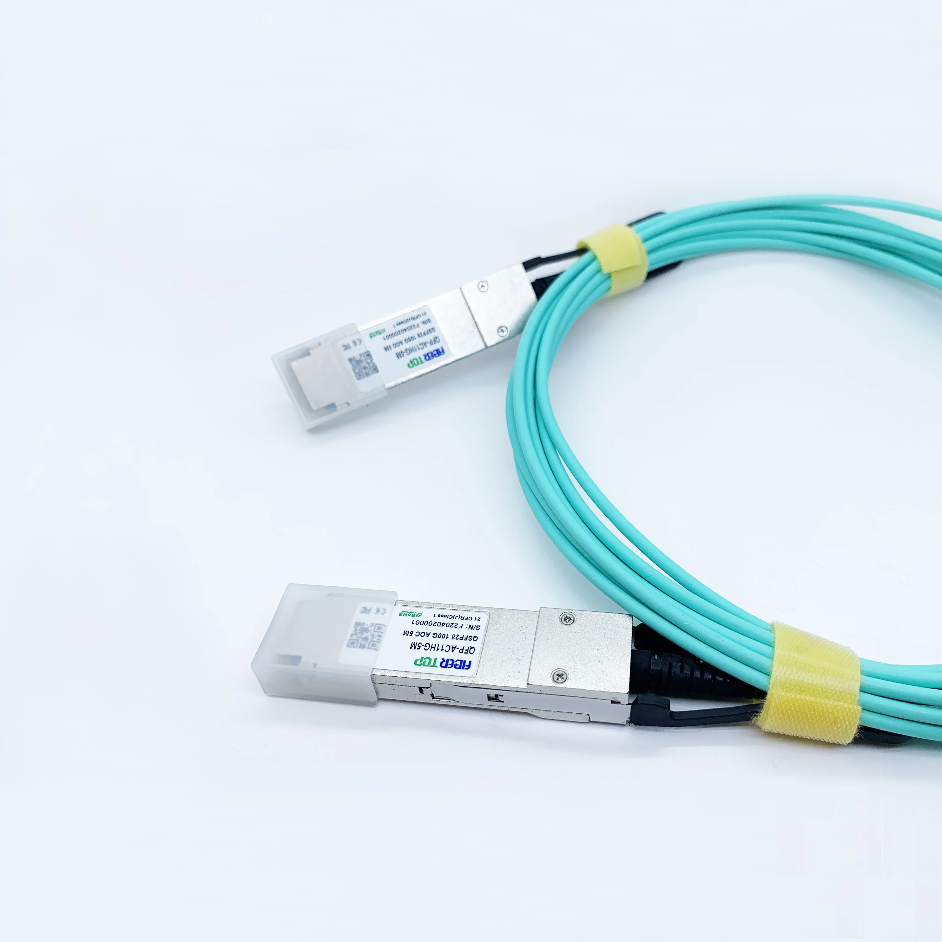 Fibertop АОС Кабель для программирования в производственных условиях поставщик QSFP28 100G 5m QSFP-100G-AOC5M активный оптический
