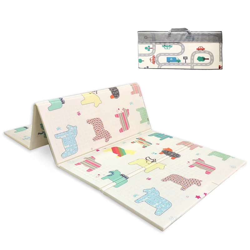 Wholesale Price Activity mat 1cm Thick rubber card game eco friendly baby play mat for children