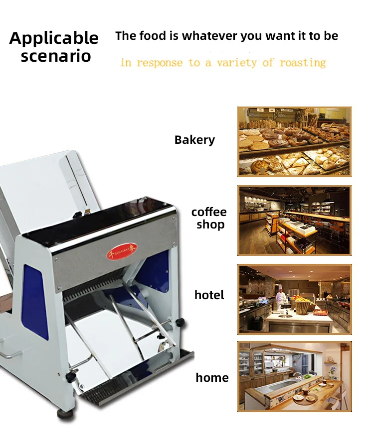 Loaf Electric Automatic Adjustable Bread Slicer Machine Price 31 Blades Loaf Electric Automatic Adjustable Bread Slicer Machine