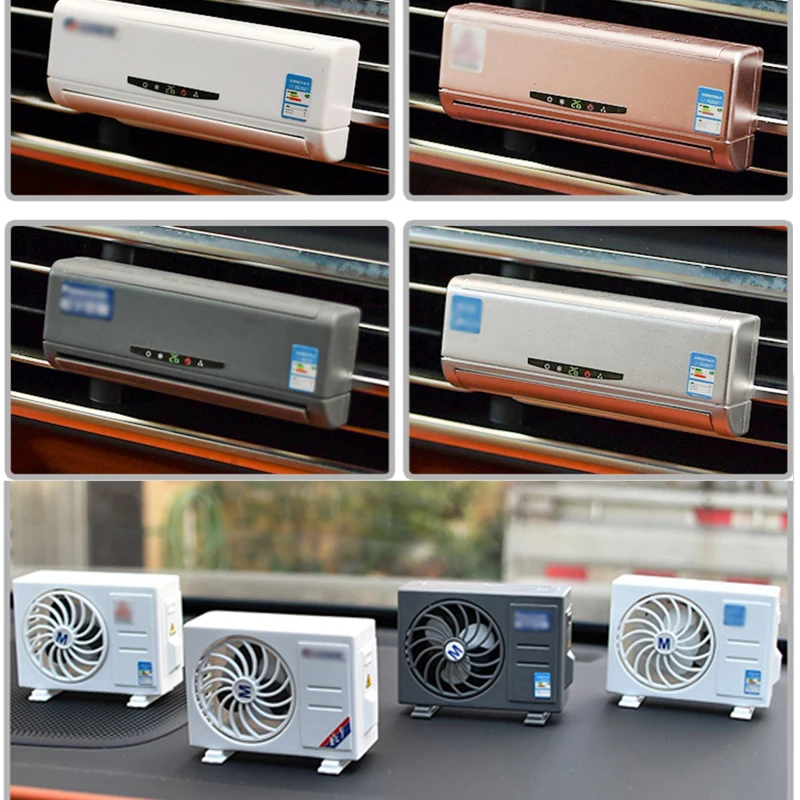 BUSHINECO Car perfume air conditioning model ornaments perfume lasting odor removal outlet solar car aromatherapy