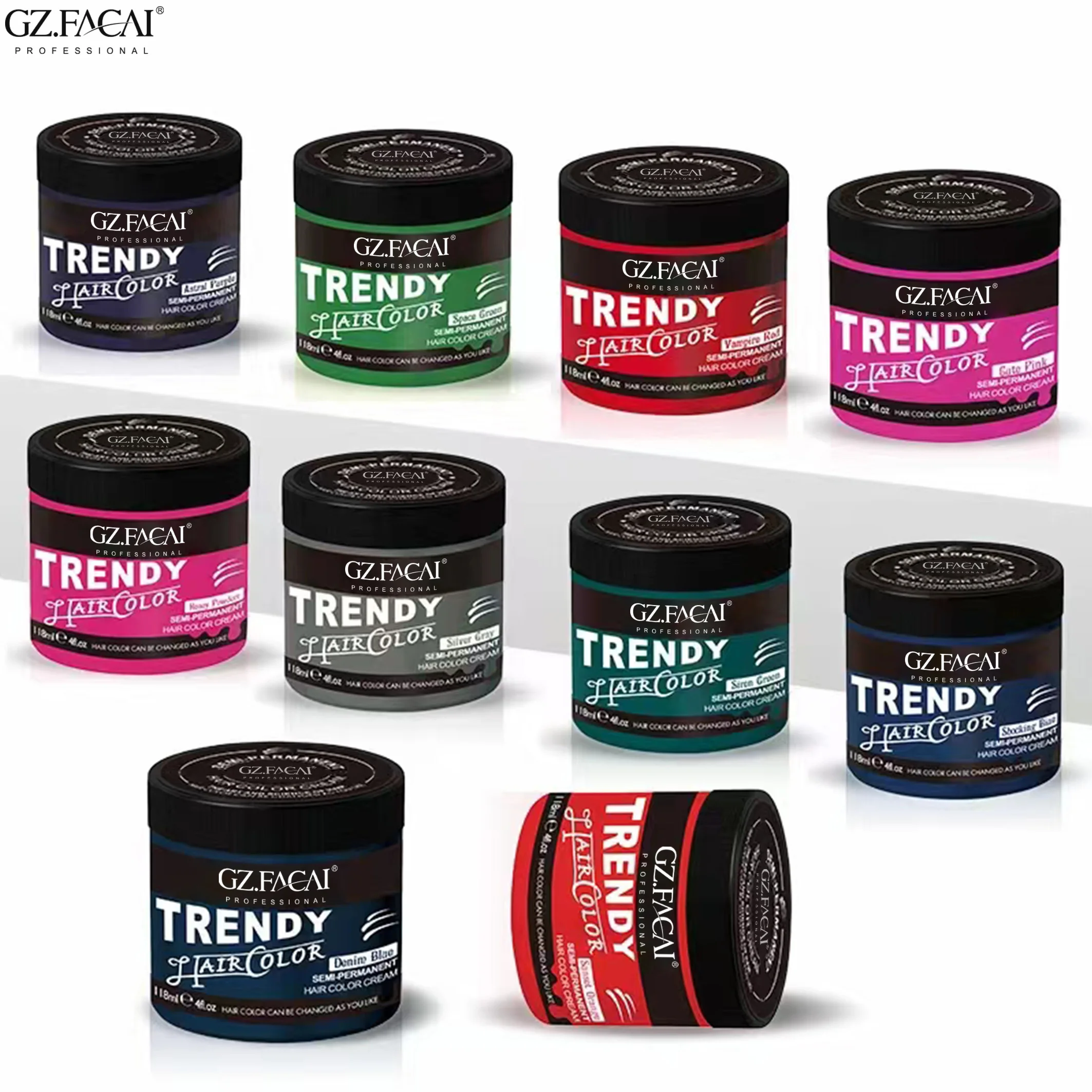 New Wholesale Super Organic Ingredient Washable Green Blue Pink Silver Dye Styling Temporary Hair Color Wax for Women Men 100g