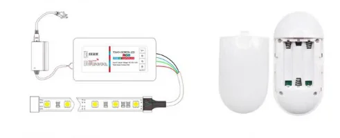 Беспроводной цветной светодиод с контроллером