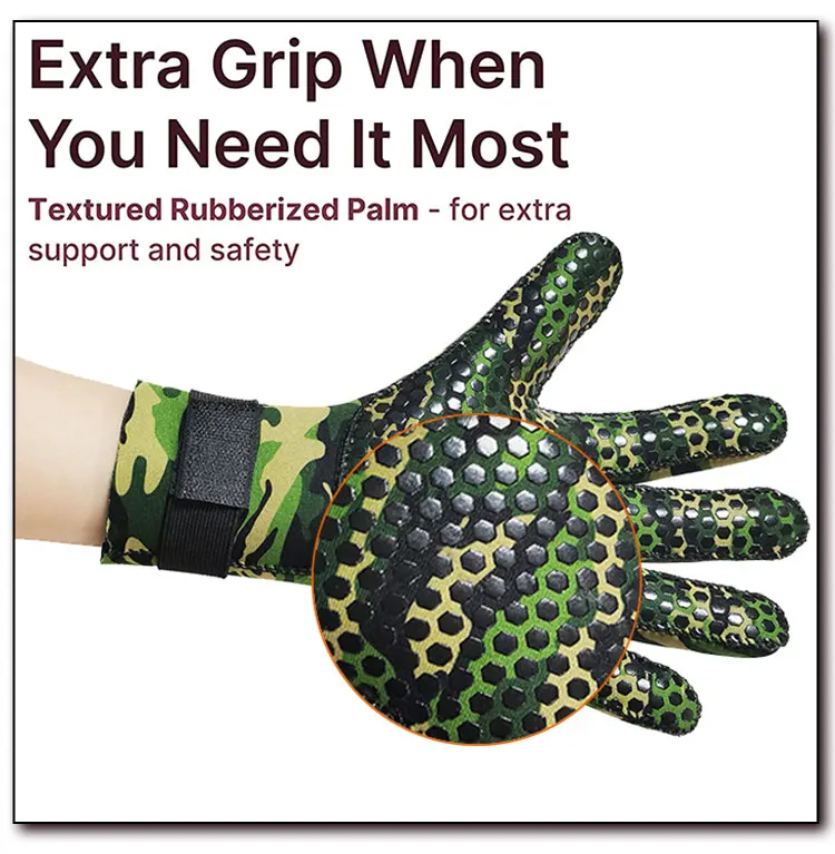 3mm 5mm Neoprene Diving Gloves Spearfishing Gloves Non-slip Anti-cut Wet Kayaking Gloves