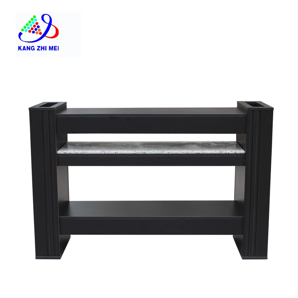 Simple wooden 4 Fans Dryer Table for 2 customer With Light Holders Dryer Table