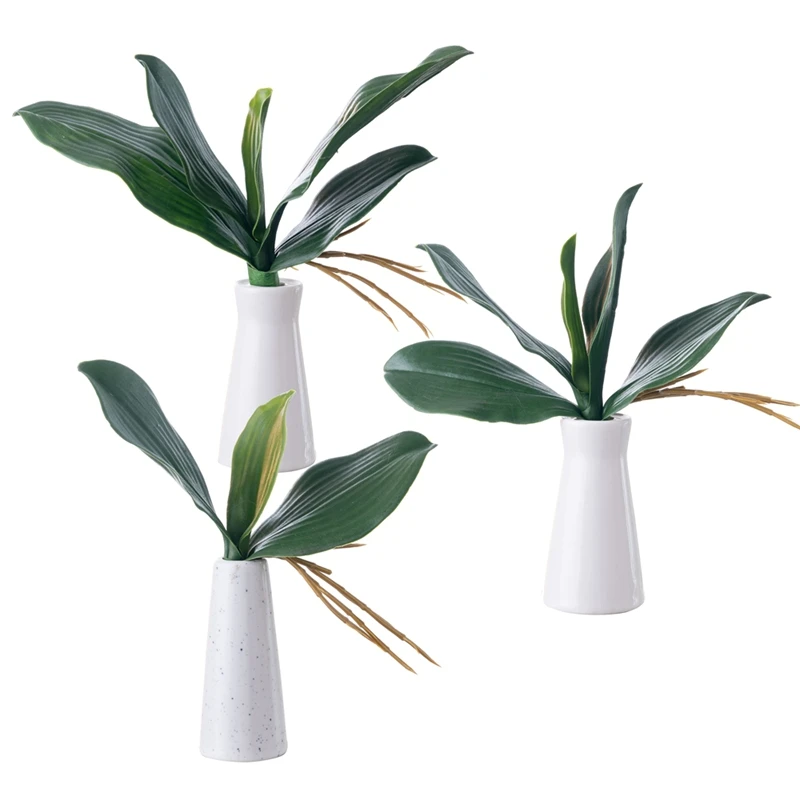 Artificial Orchid Leaves Phalaenopsis Orchids Leaves Real Touch Leaf Home Plant