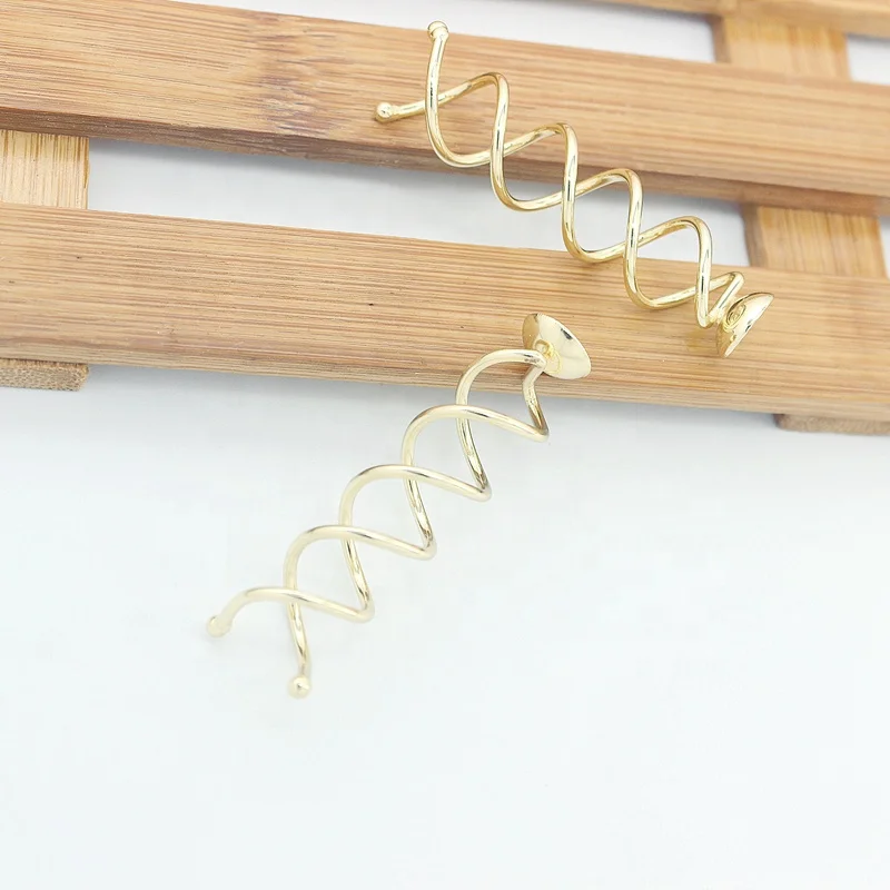 wholesale custom golden hairstyle fixed hairpin beauty salon tool clip designer hairpin accessories