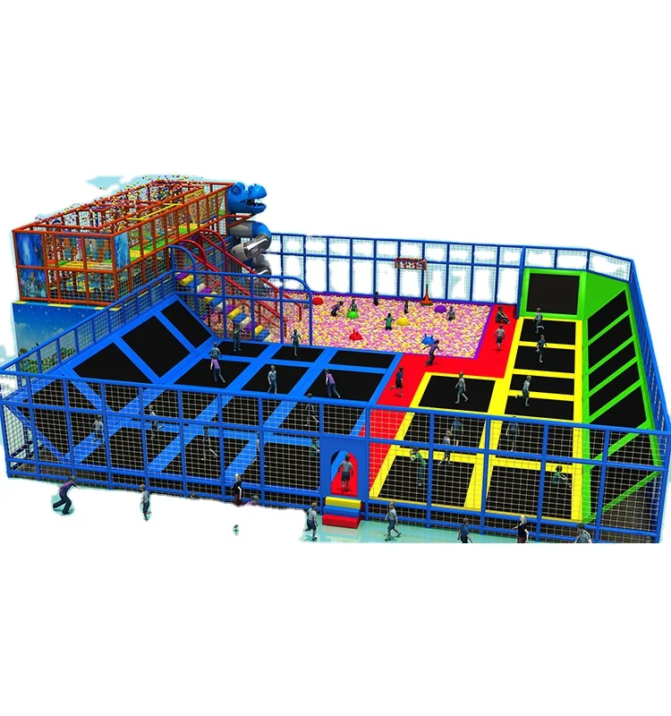 kids durable trampoline tent jumping castle trampoline with slide