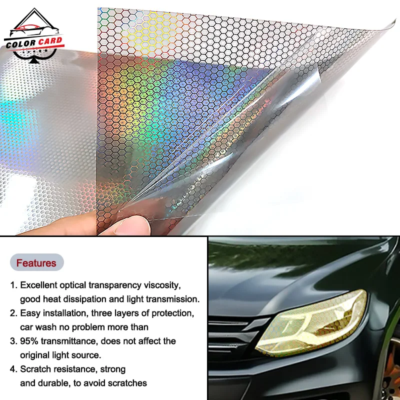 Laser Purple Mutil Colors Car Decoration Chameleon Headlight Tint Car Lamp Film