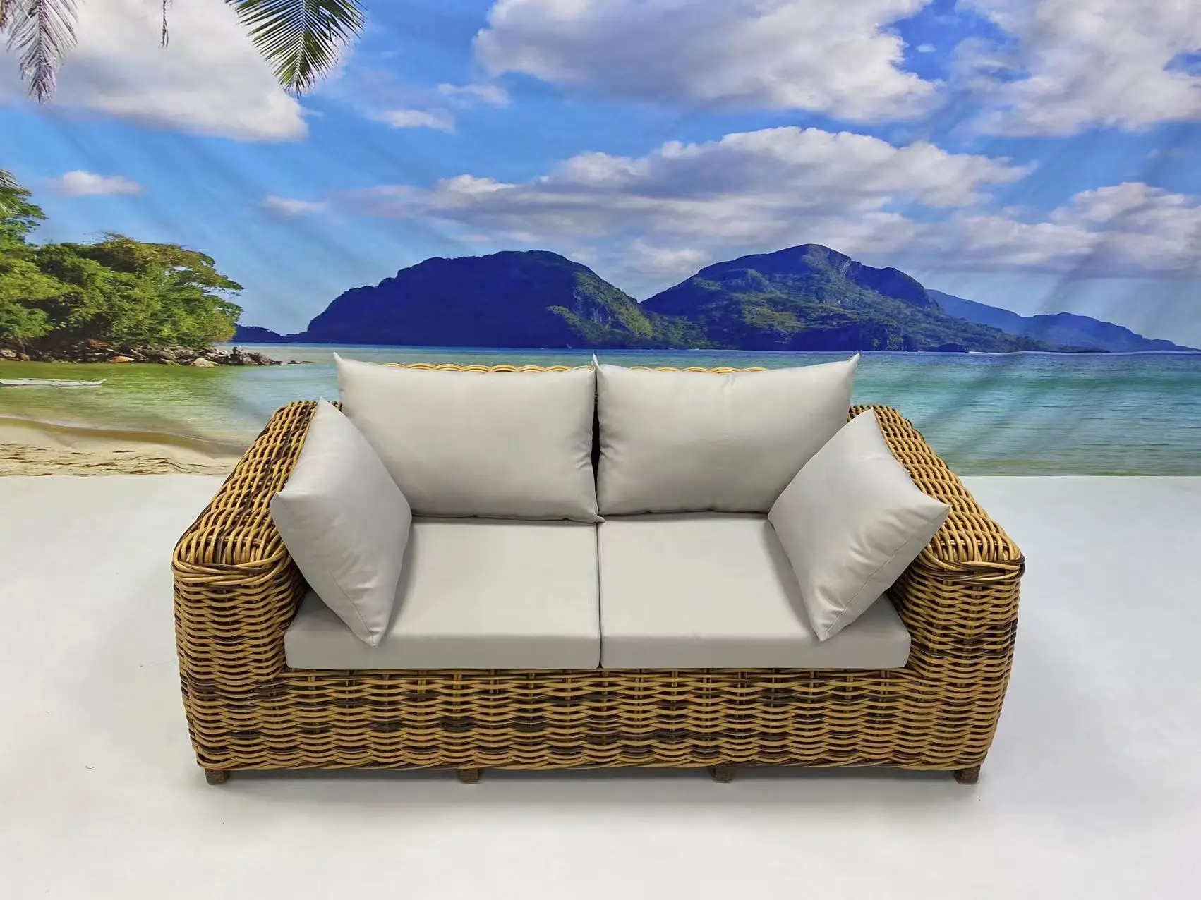 China Garden Terrace Furniture Patio Outdoor Wicker Rattan Sofa Set