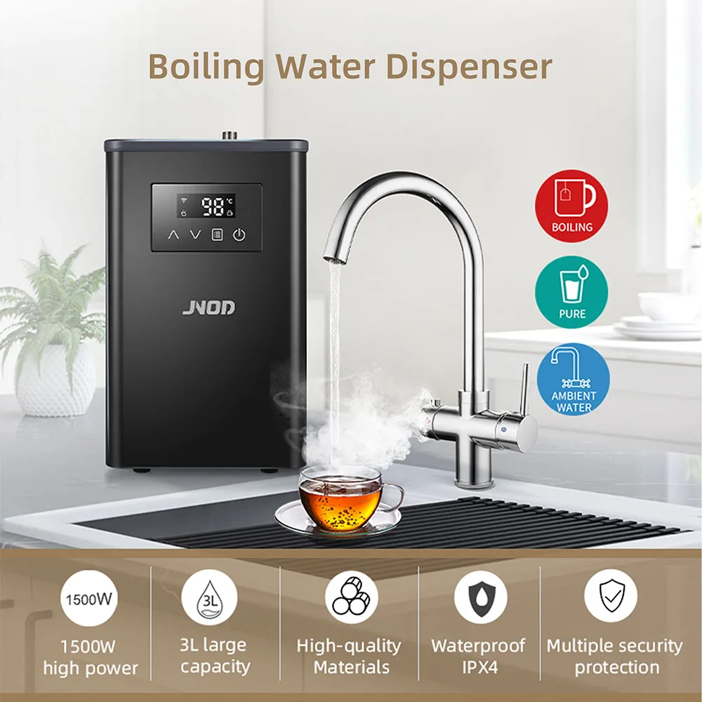 Jnod Manufacturing Smart Home Kitchen Electric Hot and Cold Boiling Water Dispenser Stainless Steel Boiling Water Tap