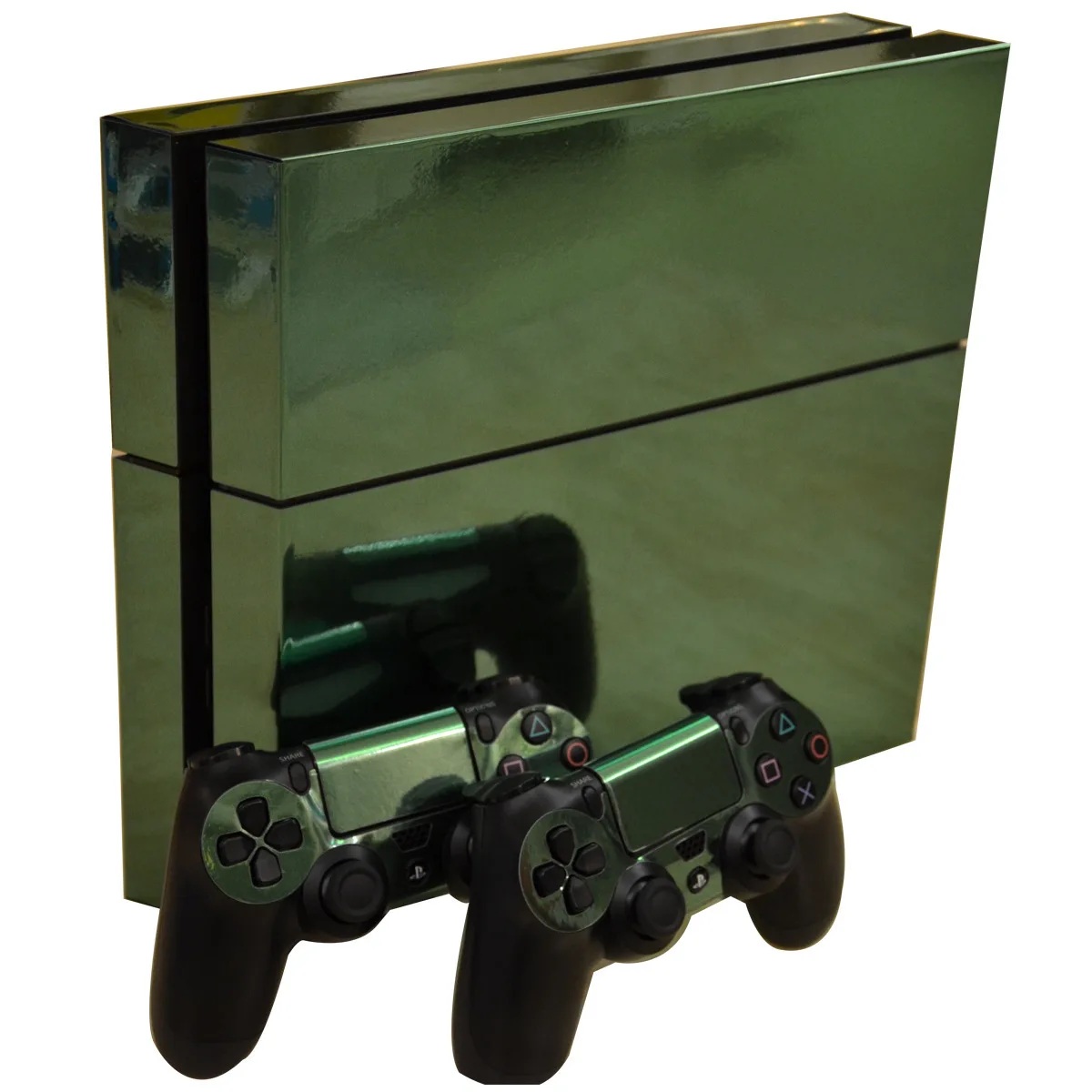 Наклейка с гальваническим покрытием для консоли Playstation 4 и защитная пленка для контроллера, 2 шт.