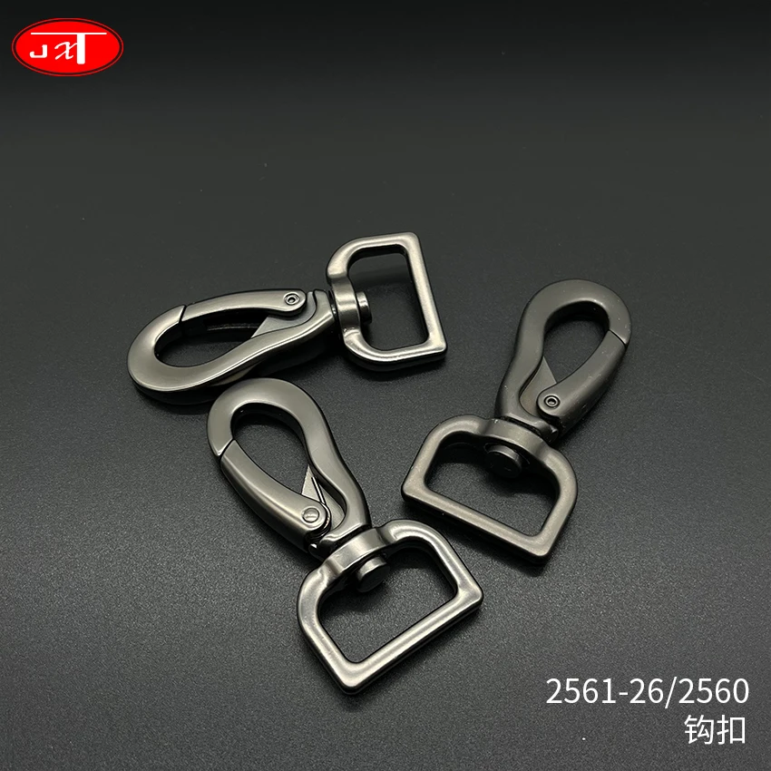 wholesale snap hook carabiner lanyard Zinc alloy Metal Swivel Hook for dog Leash Handbag lanyard