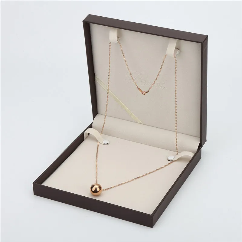 2021 hot selling Custom logo long Necklace box gift packaging luxury wholesale Necklace storage case