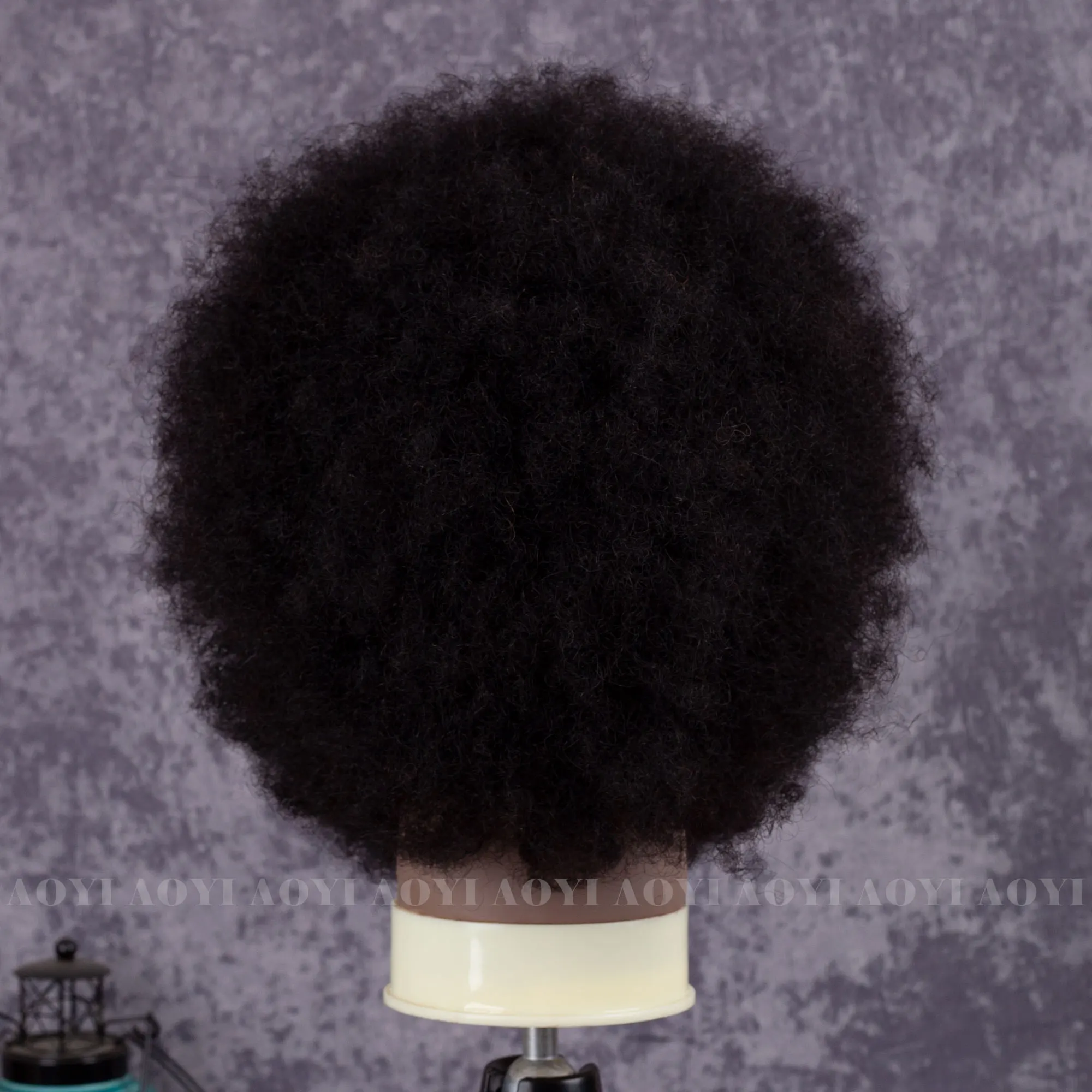 6 дюймов черный мужской baber afro настоящие человеческие волосы манекен тренировочная голова с бородой