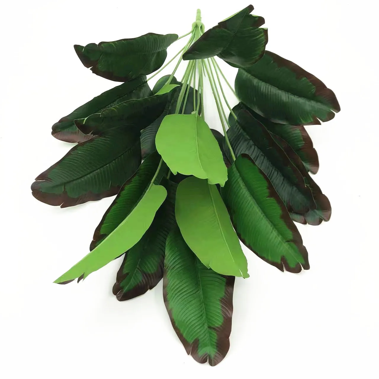 Artificial Tree Banana Leaf Plant Faux Plants with 10 Realistic Green Leaves