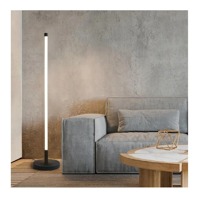 2024 new AC 220v round tube LED linear shape with sensor touch dim control free standing indoor flood lamps for living room