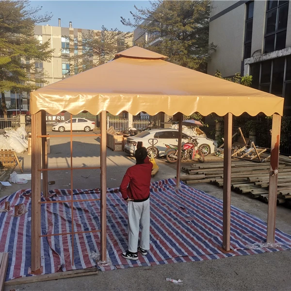 Водонепроницаемая деревянная рама квадратная крыша 4 м * палатка для семейного обеда вечеринки мероприятия патио