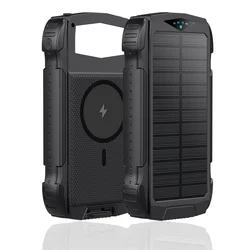 Solar Charging High Capacity Portable Waterproof Strong Camping Light Outdoor Magsafing Solar Power Bank