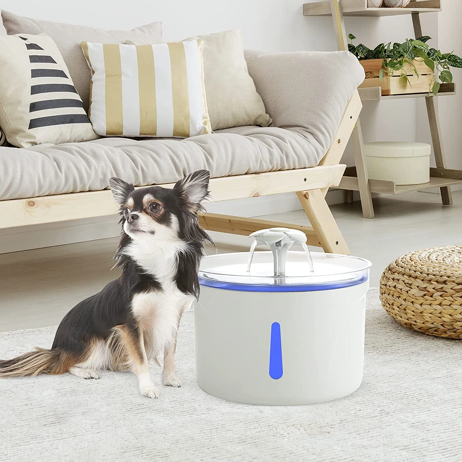 Фонтан для воды Cat из нержавеющей стали с фильтрами из активированного угля, л, большой емкости, бесшумный водяной фонтан со светодиодом