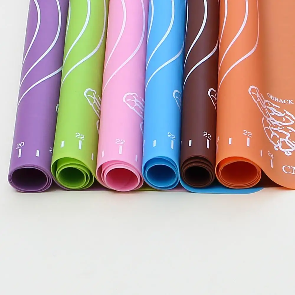 
26x29cm Silicone Baking Pastry Mat With Measurements For Rolling Pizza, Pies, Cookies and Sheets of Dough 