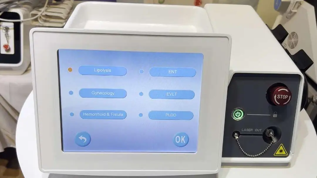 Endovascular diode laser ablation evlt 1470 endovenous laser for varicose veins device