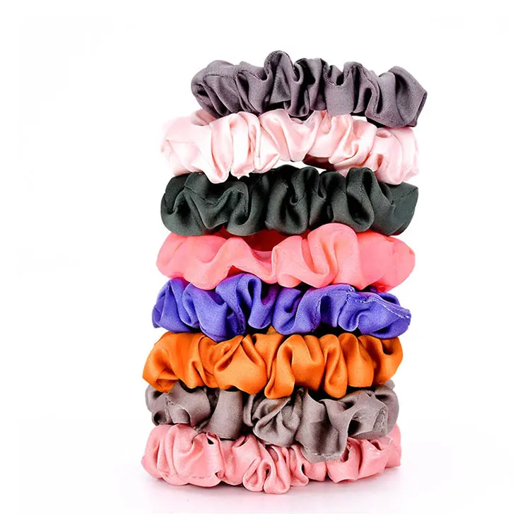 Hair Scrunchies Extra Large Malaysia  Hijab Heart Letters Chiffon Silk Satin Solid Scrunchy