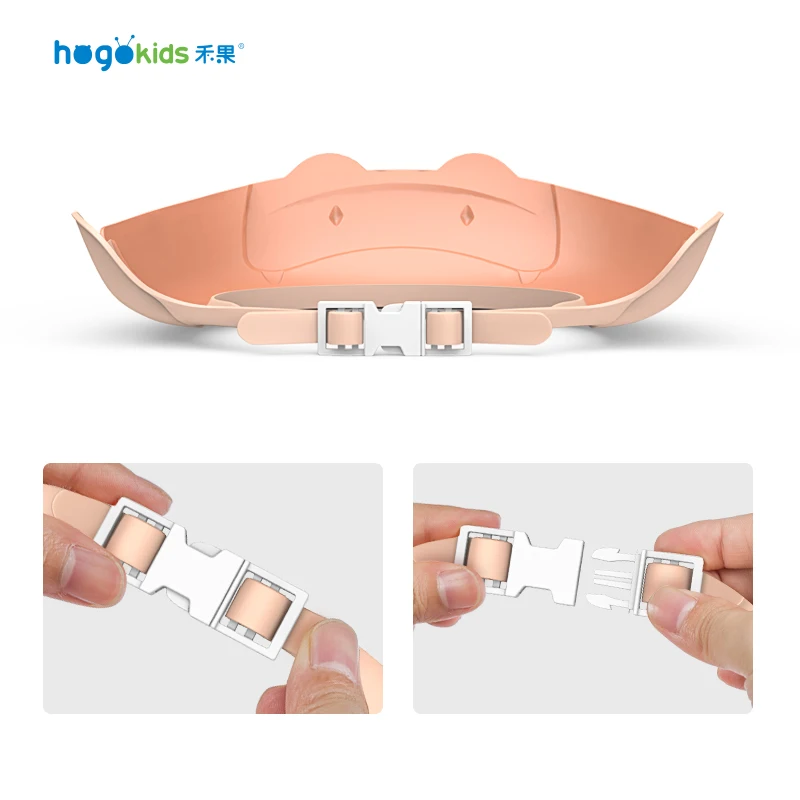 Hogo Kids Hot Sales Baby Shower Cap Bathroom Kids Shower Caps Adjustable Hair Washing Shield