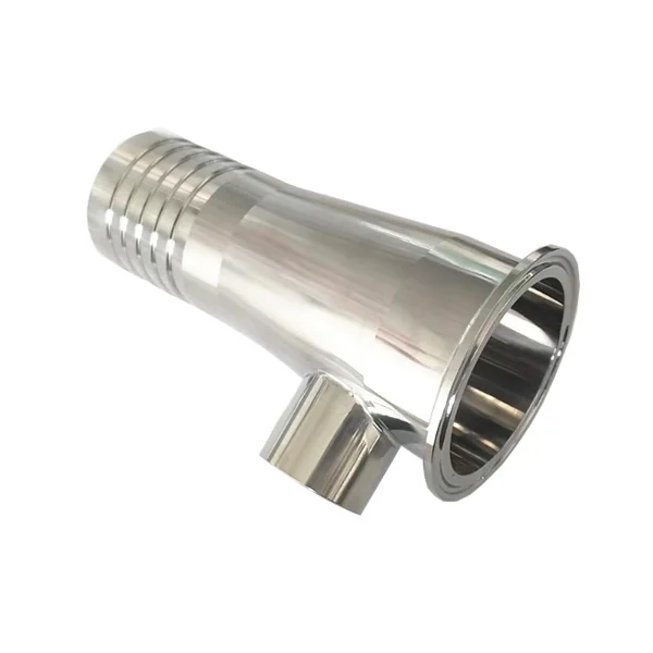 Hose Coupling Tube Fittings 1.5 inch Tri Clamp to 1 inch Sanitary Rubber Hose Barb Adapter