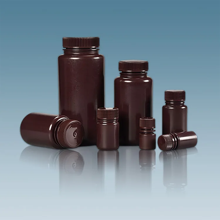 Лабораторные бутылки с широким горлышком 250 мл 8 4 унции HDPE/PP закрытием