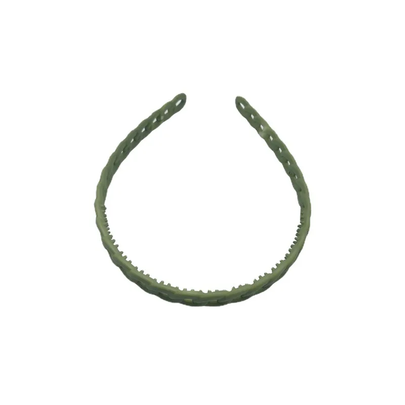 Korea New Pattern Pinkycolor Hair Hoop Plastic Sawtooth Chain Simplicity Frosting Headband Women Children Hair Accessories