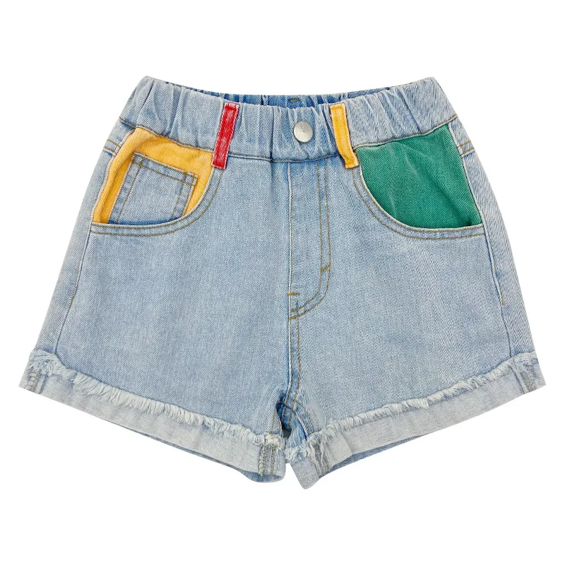 New fashion young girls denim shorts trendy Girls summer shorts