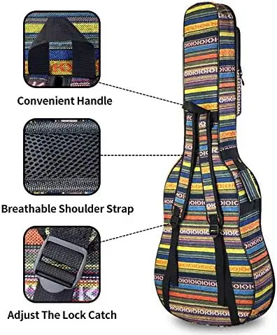 23 Inch Heavy Duty Ukulele Cases Ukulele Padded Bag for Great for Concert Ukulele