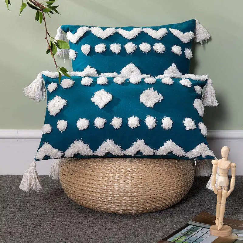 Innermor newest Handmade Crochet High Quality Decor Knit Cotton Luxury Moroccan Style Throw Pillow Case Cushion Covers
